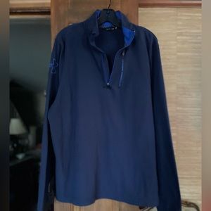 UNDER ARMOUR Navy Half Zip Sweatshirt Sz XL/TG